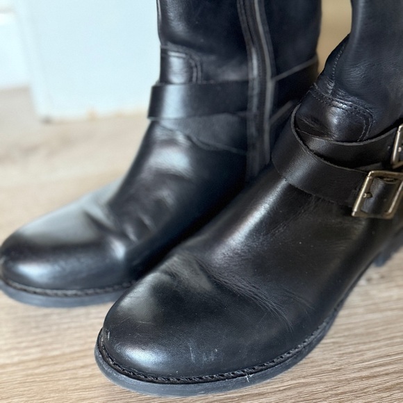 Matisse Black Leather Upper Riding Boots - Picture 4 of 12